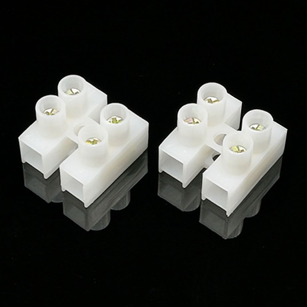 20Pcs Plastic LED Lighting Terminal Block 2P/3P 2 In 2 Out 3 In 3 Out Wire Connector 10A Screw Cable Connector