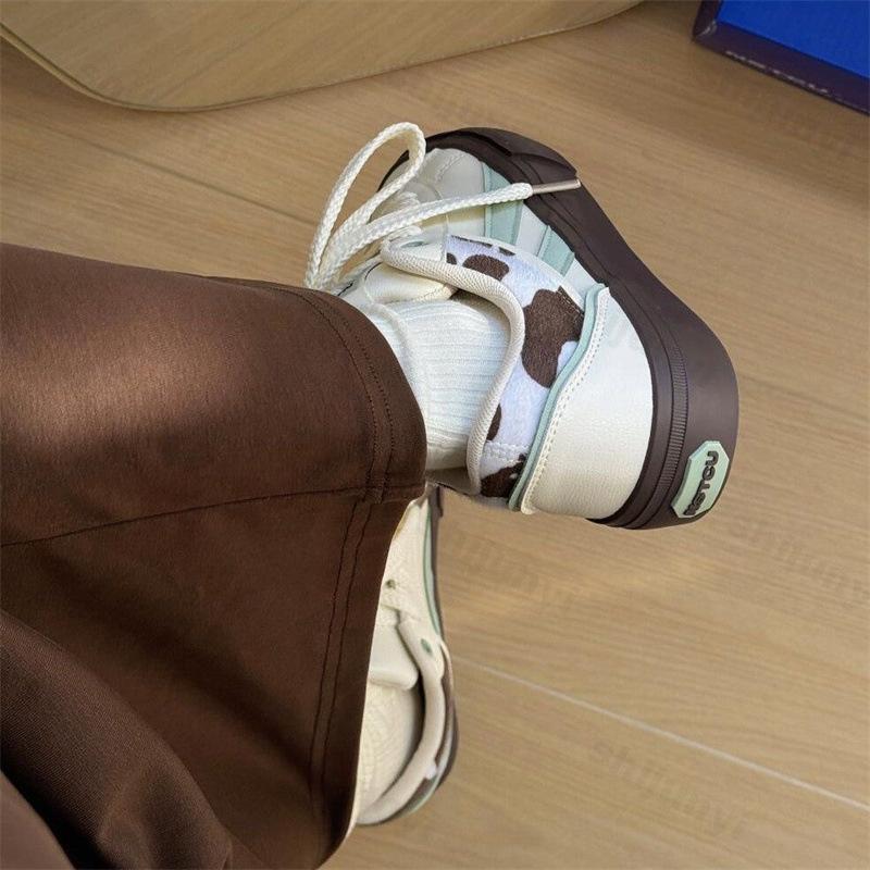 Women Platform Flats Autumn Winter Vintage Cross Tied Casual Shoes Comfortable Height Increase Non Slip Vulcanized Shoes