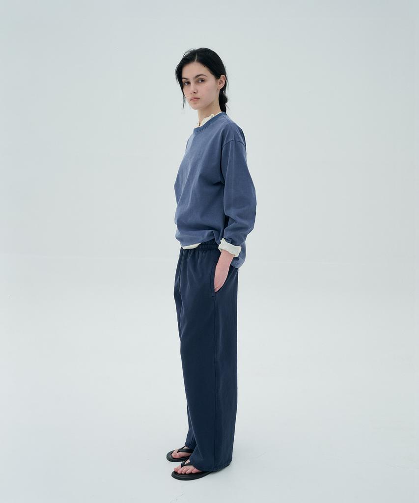 Jeonggamseutyudio Pigment Dyed Round Neck Long Sleeve_4 Color