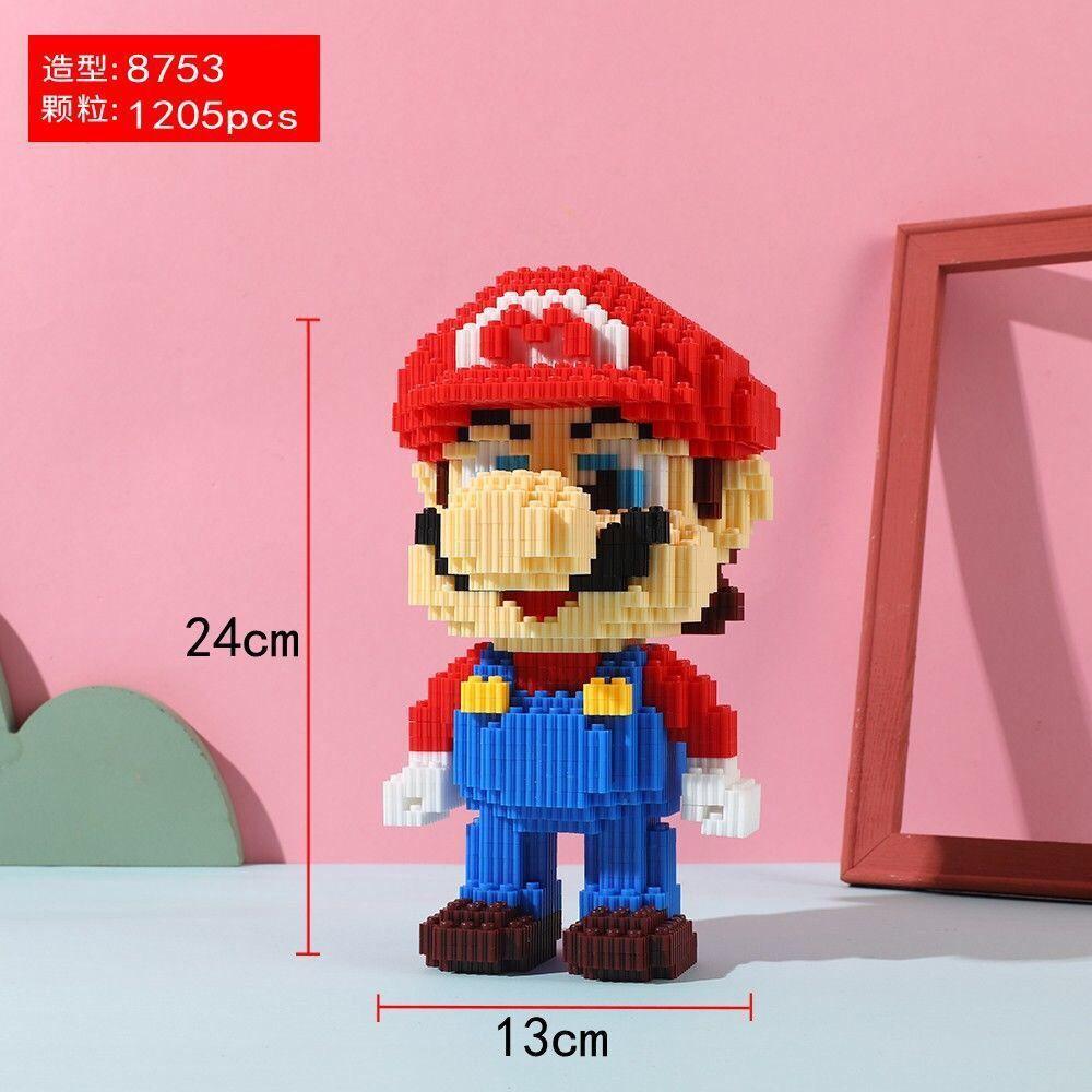 

35cm Super Marios Bros Large Construction Blocks Anime Figure Cartoons Model Gient Super Mario Blocks Ornaments Children Gifts