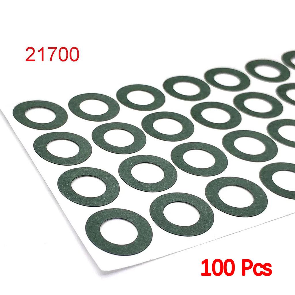 100pcs Self-Adhesive 21700 18650 26650 Battery Insulating Gasket, Hollow Paperboard Electrical Insulation Pad Rings 1S-8S Solid