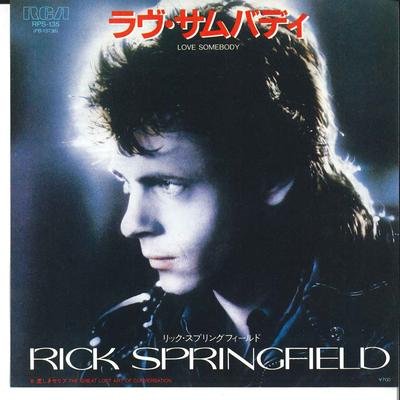 7inch Record RICK SPRINGFIELD - Love Somebody / The Great Lost Art  RPS135 RCA 1984 Japan Rock