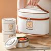 Bear Print 304 Stainless Steel Insulated Lunch Box Set