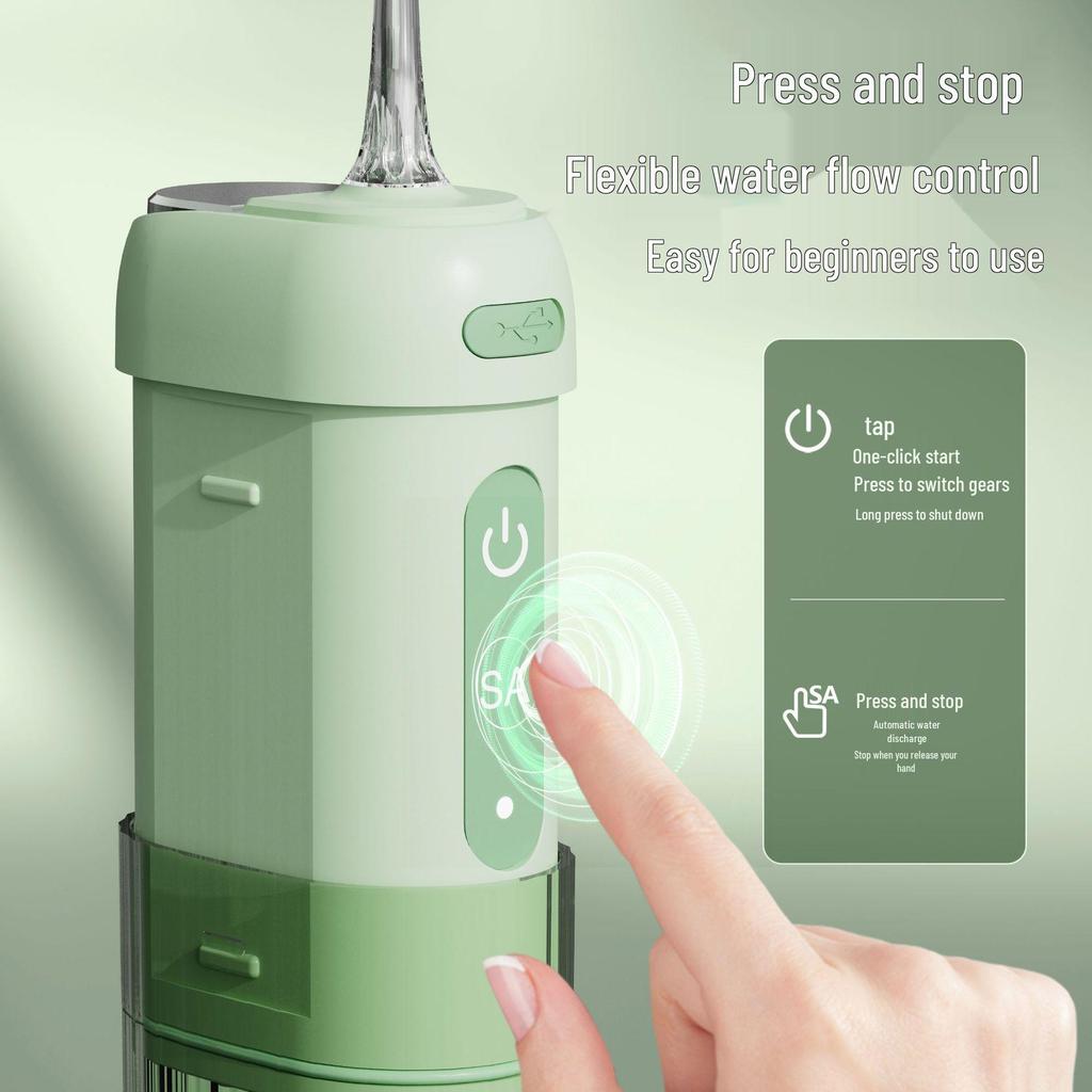 Cross-Border Portable Electric Water Flosser & Tongue Cleaner for Orthodontics