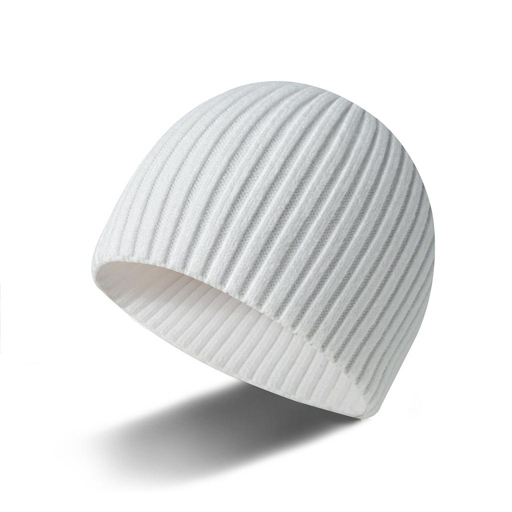Autumn and winter men's and women's couples' wool hats, dome hats, solid-color men's hats, knitted hats, warm and trendy bald hats.