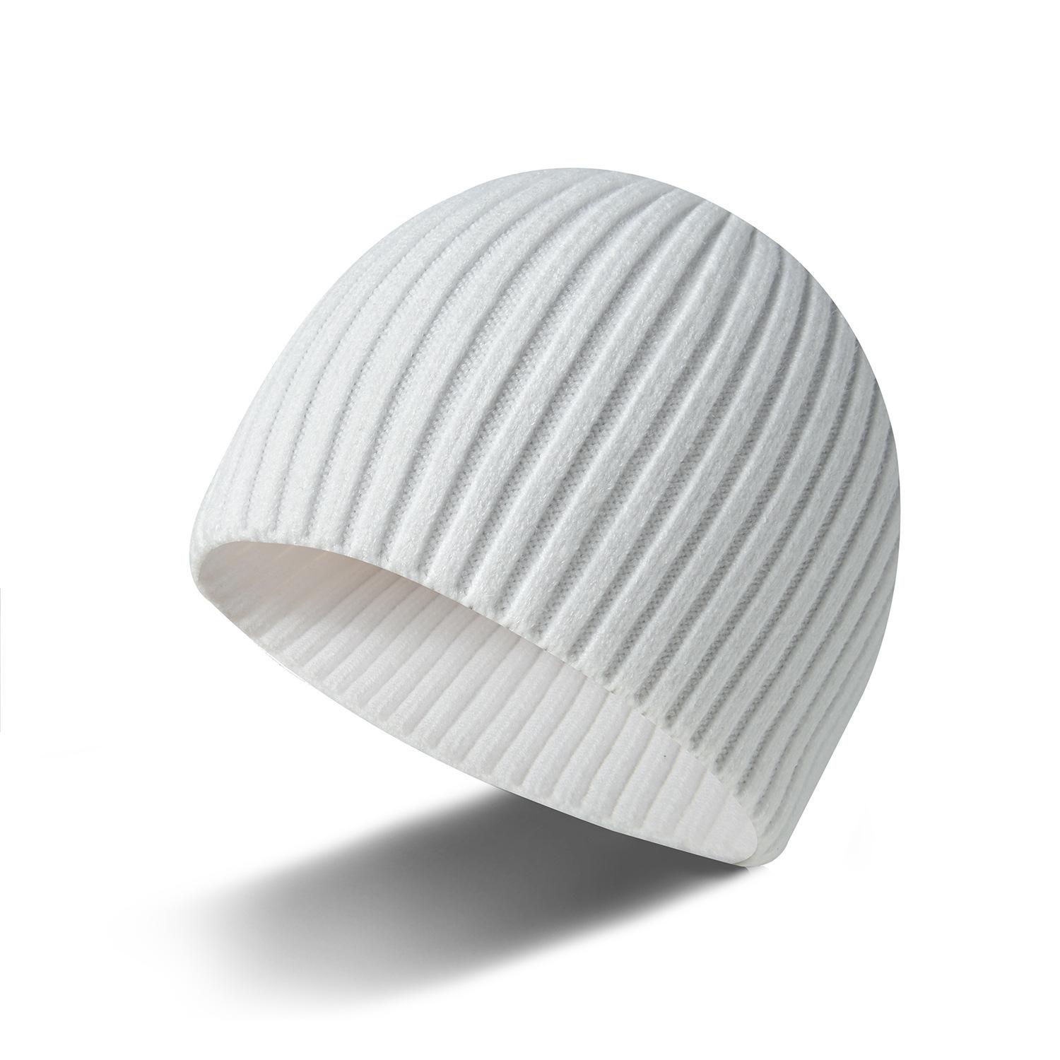 

Autumn and winter men s and women s couples wool hats, dome hats, solid-color men s hats, knitted hats, warm and trendy bald hats. knitted hat elastic