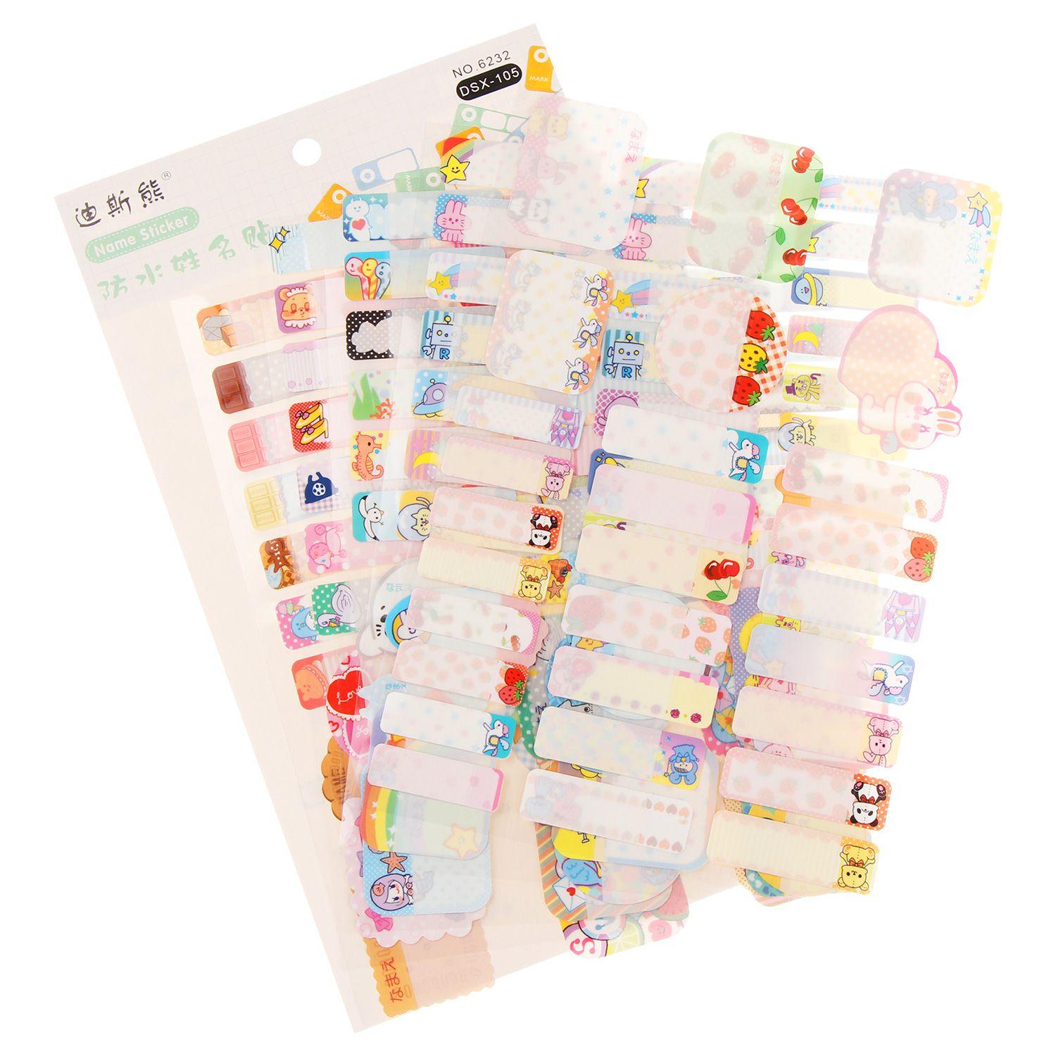 

Водонепроницаемая наклейка на бутылку с надписью «От руки» для детей, наклейки с именем на бутылке, мультяшная милая бирка