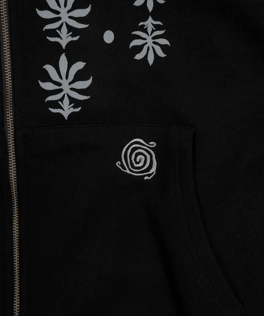 The Coldest Moment Tcm Ethnic Hooded Zip-Up (Black)