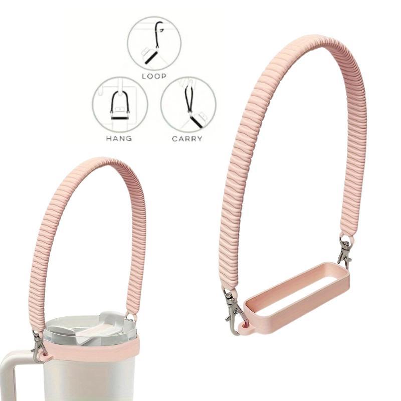 Gradient Color Water Bottle Handle Sling Strap Soft Silicone Water Cup Hanging Rope Sleeve For Most 8-40Oz Bottles Accessories