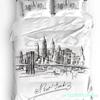New York English Text Landscape Duvet Cover With Pillow Case Custom 3pcs Bedding Set Quilt Cover Double Bed Home Textile