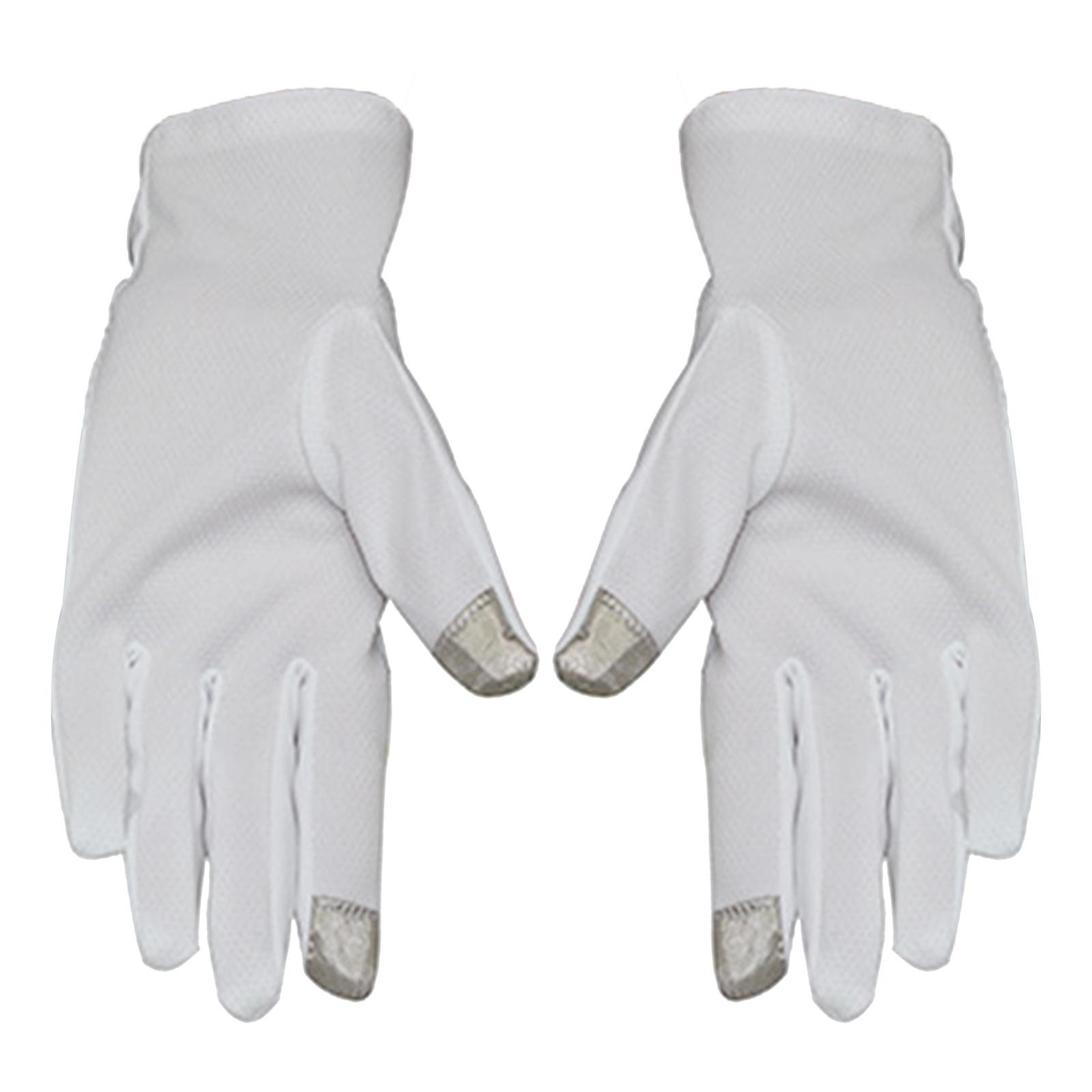 

Screentouch Finger Gloves Nonslip Dots Formal Tuxedo Gloves Etiquette Gloves for Marchings Band Guard Everyday Use M белый
