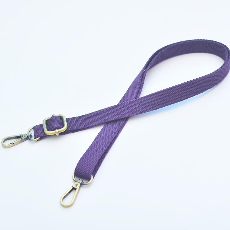 20mm Wide Canvas Bag Accessories Shoulder Strap Thickened Adjustable High Quality Bronze Buckle Shoulder Bag Strap Wholesale