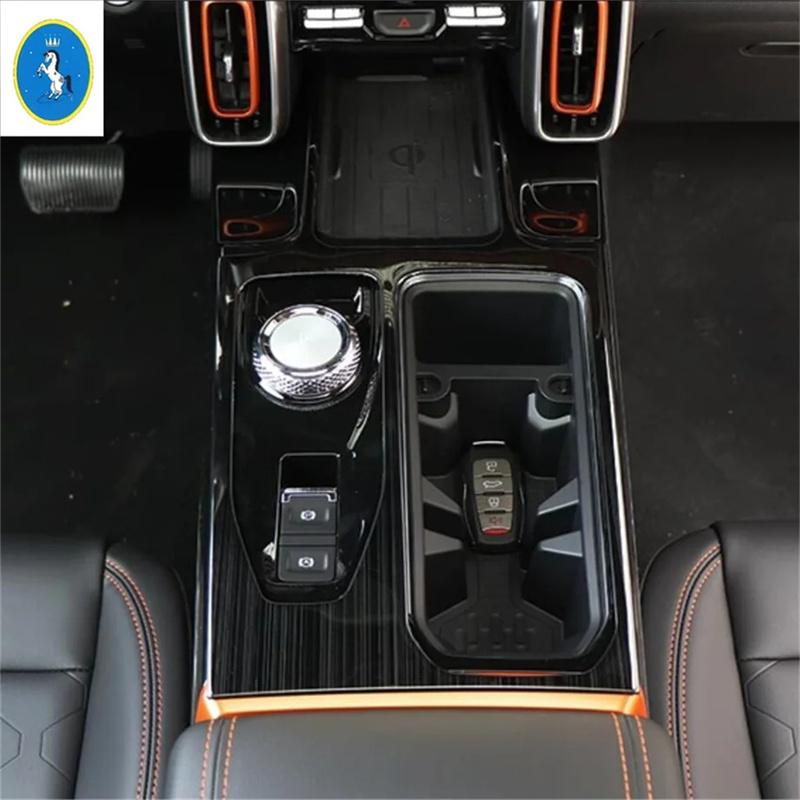 Car Accessories Central Gear Shift Stalls Frame P Button Panel Cover Trim Stainless Steel Interior Kit For Haval Dargo