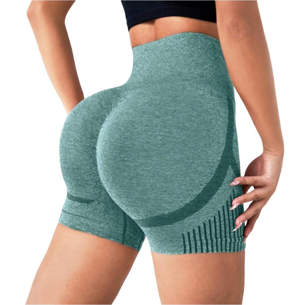 Women s High-Waisted Butt-Lifting High-Stretch Yoga Shorts L