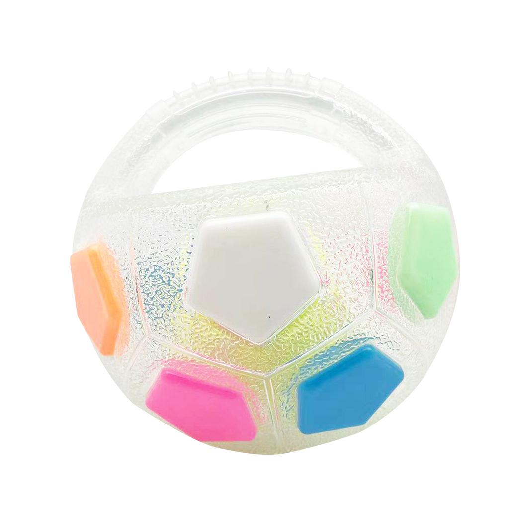 Handle-Equipped Calming Ball, Interactive Football Dog Toy With Squeaker, Dispenser, And Licking Feature, Floating Dog Toy, Suitable For Small, Medium