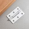 Square Spray  Painted White Flat Hinge Cabinet Hinges, 6-Hole Borehole Wooden Box Gift Box Hinge
