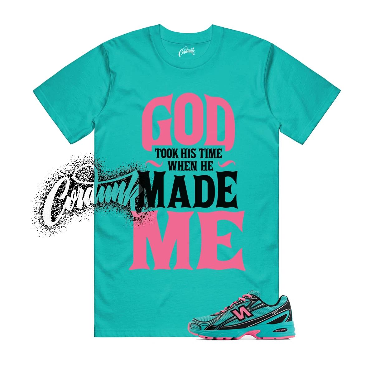 

740 V2 Cyber Jade Black Pink South Beach T Shirt Match Match GTHT 2XL