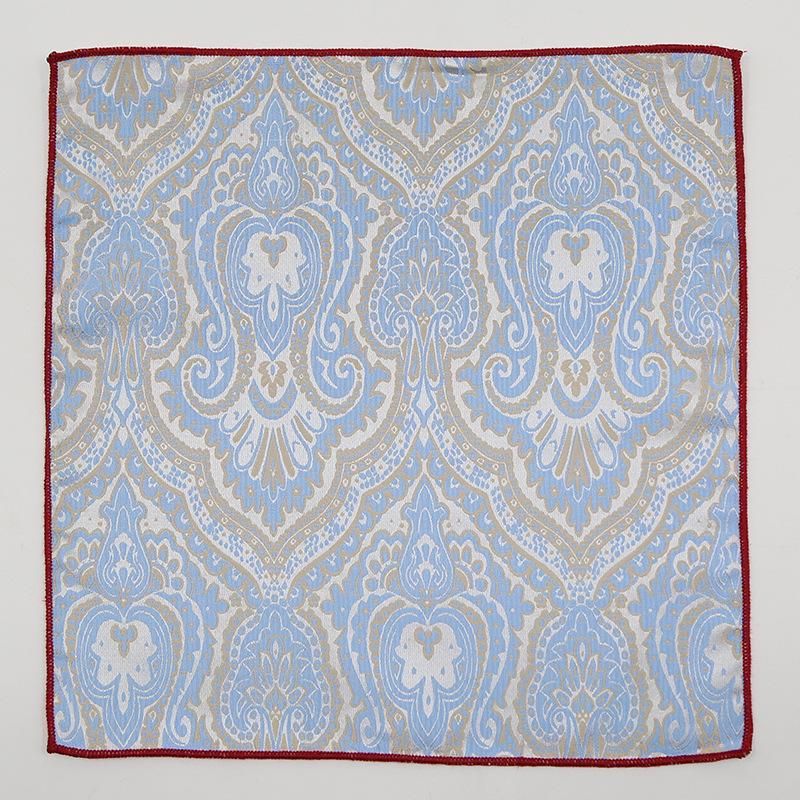 Square Scarf Suit Pocket Towel Wedding Groom Best Man Red Embroidery Business Square Scarf Pocket Towel