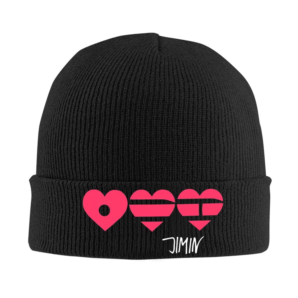 Arirang Heart-Jimin Knitted Caps Women's Unisex's Beanies Winter Hat Acrylic Warm Caps