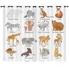 Curtain Cartoon Animal Curtain Digital Printing 3D Blackout Curtain Blindout Bedroom No Punching