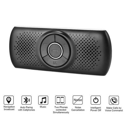 Car Hands-Free Kit - QINGQUE - Bluetooth 4.2 - Sun Visor Clip - Battery Life 4-10H - Clear Sound
