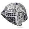 Soft printed thin cotton men's and women's headgear hip hop hipster fashion pullover hat scarf cover dual-purpose hat