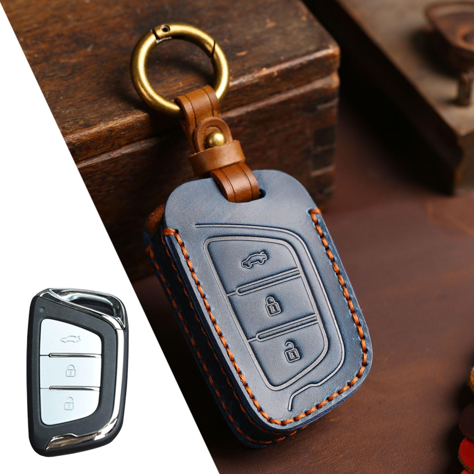 

Car Key Cover Remote Fobs Cases Protector Keychain Holder Auto Accessories For Chery EQ1 Little Ant New Energy QQ Ice Cream