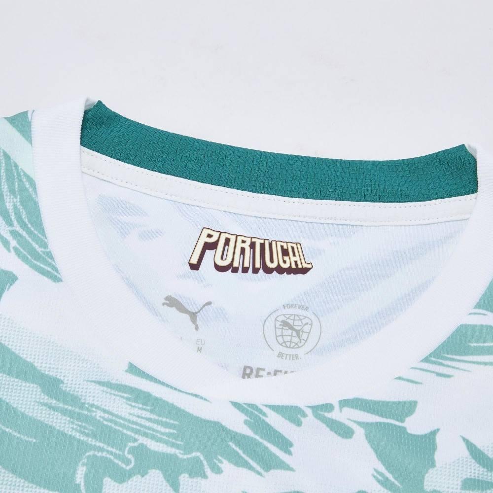 Puma Maglia da calcio da trasferta versione tifoso Nazionale Portogallo Vitinha 23 Pullover sportivo traspirante a maniche corte ad asciugatura rapida Uomo top 788146-73