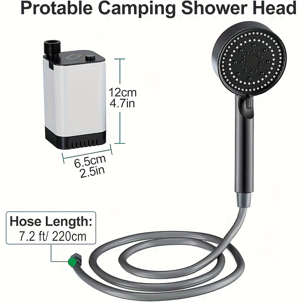 Portable Camping Shower, Outdoor Electric Shower Pump with a 5200mAh USB Rechargeable Battery