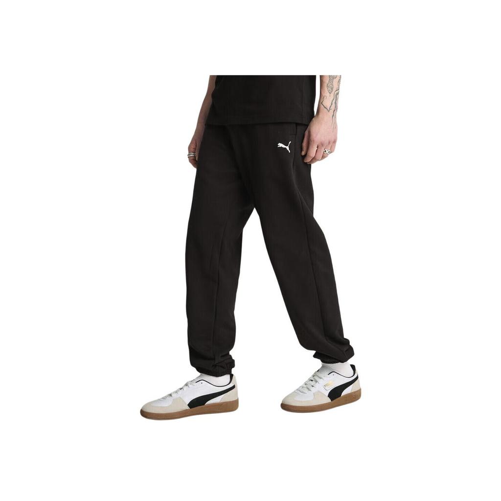 Puma Essentials Comfortable Soft Skin-Friendly Lace-Up Solid Color Knitted Sports Pants Men Bottoms 631943-01