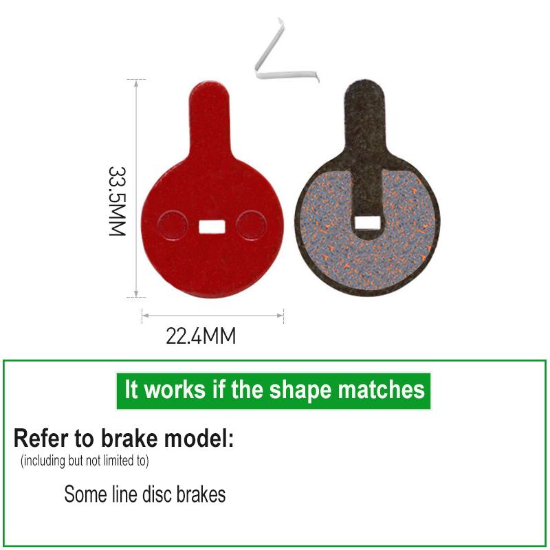 4 Pairs Bike Brake Pads for BB8 NOVELA YINXING BOLIDS FOREVIR MTB Mountain Bicycle Parts Cycling Disc Road Brake