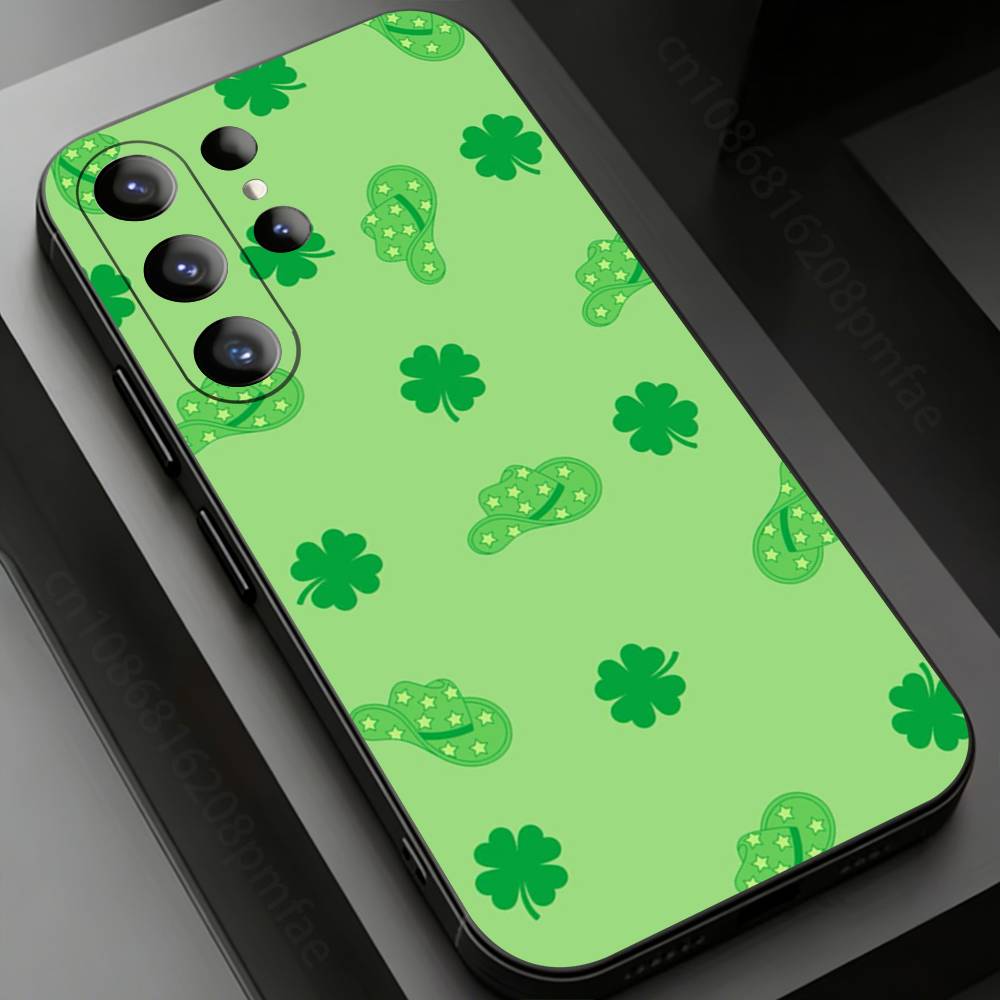 

Lucky clover Phone Case for Samsung Galaxy S20,23 Ultra S24,22 Plus S25,26,21FE TPU Cover Samsung S21lite