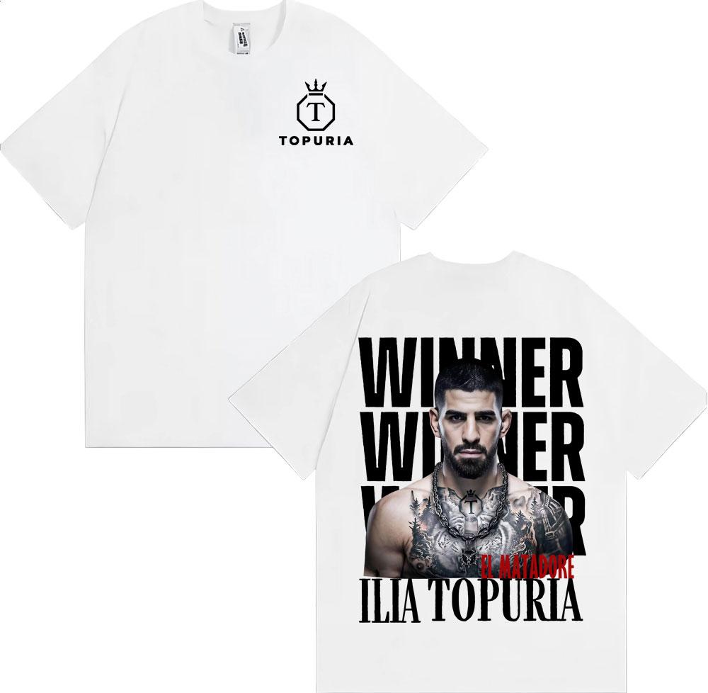 Winner El Matador Ilia Topuria Vintage Tshirt Unisexs Women Fashion Trending Hip Hop T Shirts Cotton Comfort High Quality T Shirt