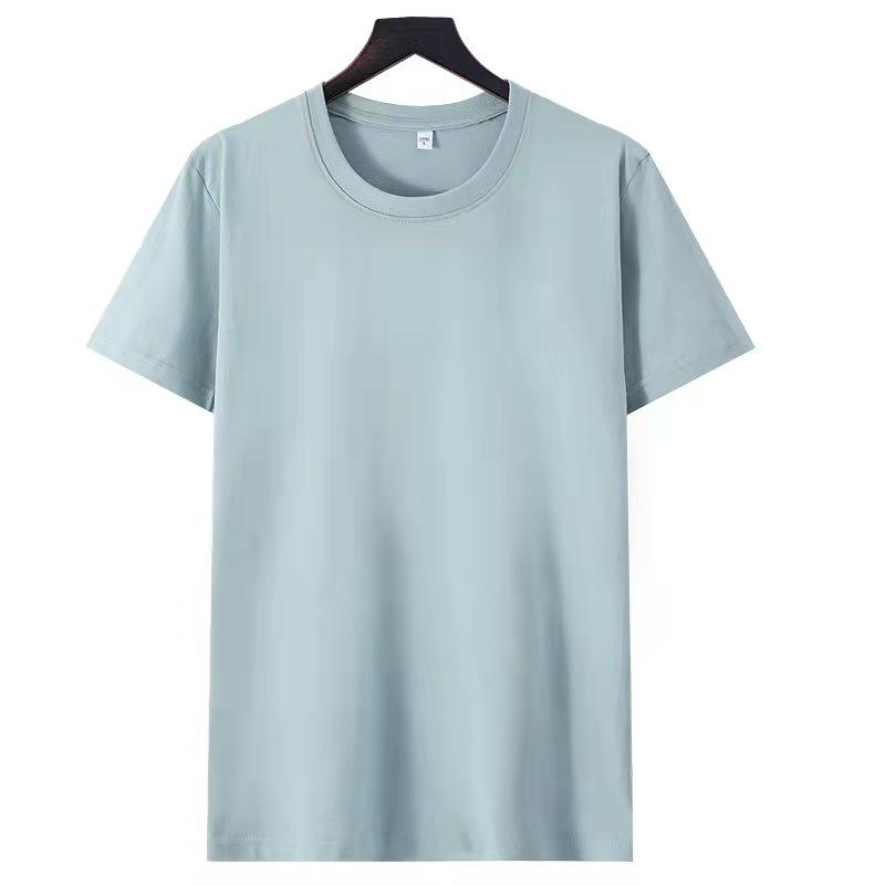 180g Ren Bomull Herr Slim Fit Rundhals Kortärmad T-shirt