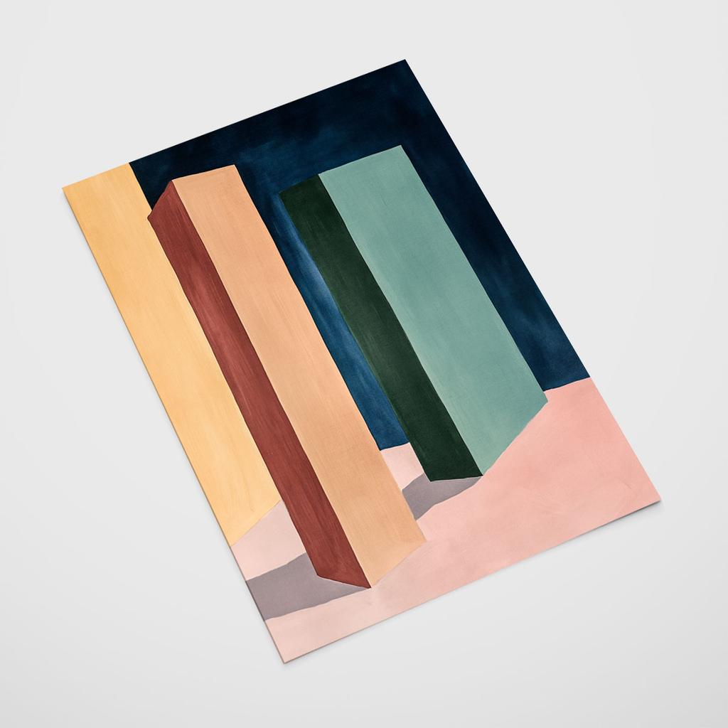 Plakat kompozycja geometryczna