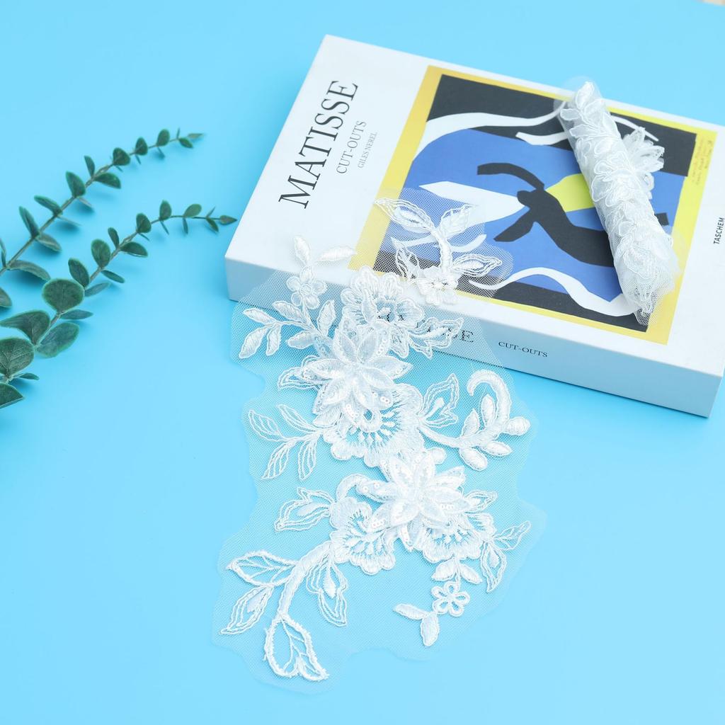 Three-Dimensional Multi-Layer Embroidered Lace Mesh Diy Accessories Lace To Flower Cloth Sticker Wedding Dress Women'S Performance Clothes