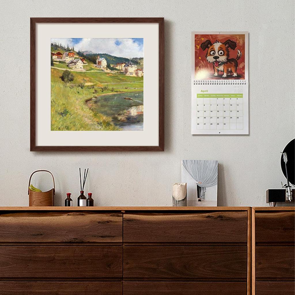 Cartoon Puppy Calendar, Funny Dog Wall Calendar For Dog Lovers