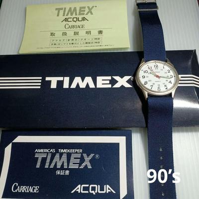 Used TIMEX Carriage Watch, Working Condition, Vintage 90's, With Bonus Item
