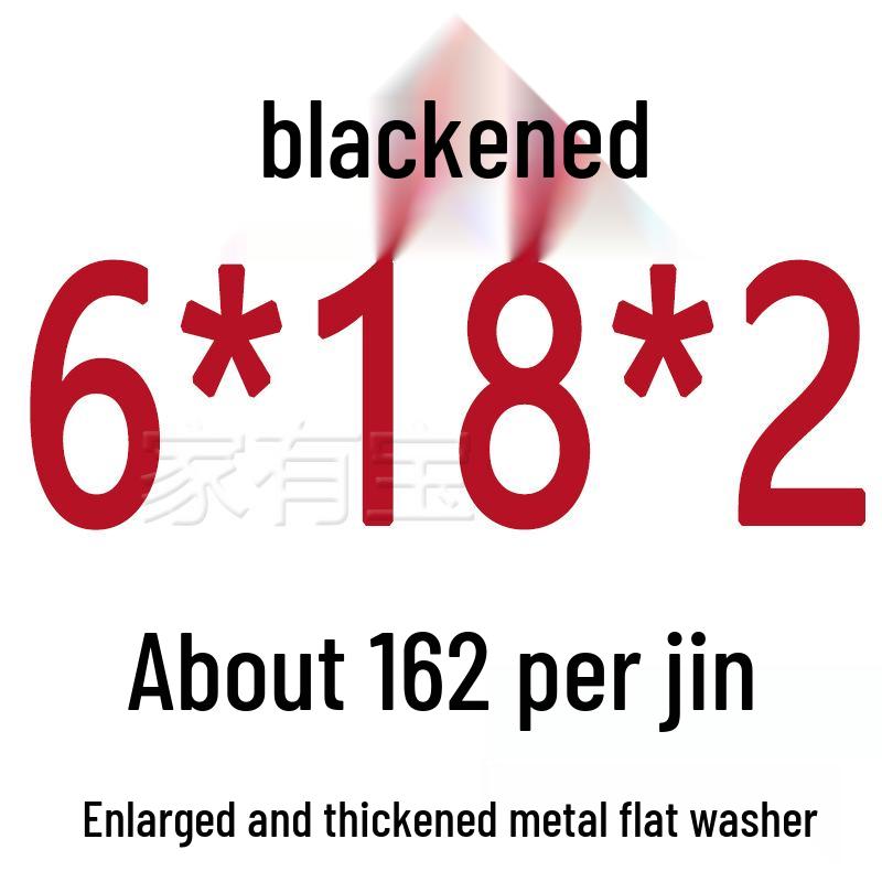 Round Blackened Thickened Metal Washer (M4-M16)
