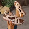 Women's Platform Sandals Summer Cool Shoes Simple Design Comfortable Lightweight Woman Beach Sandals Indoor Outdoor Slingback