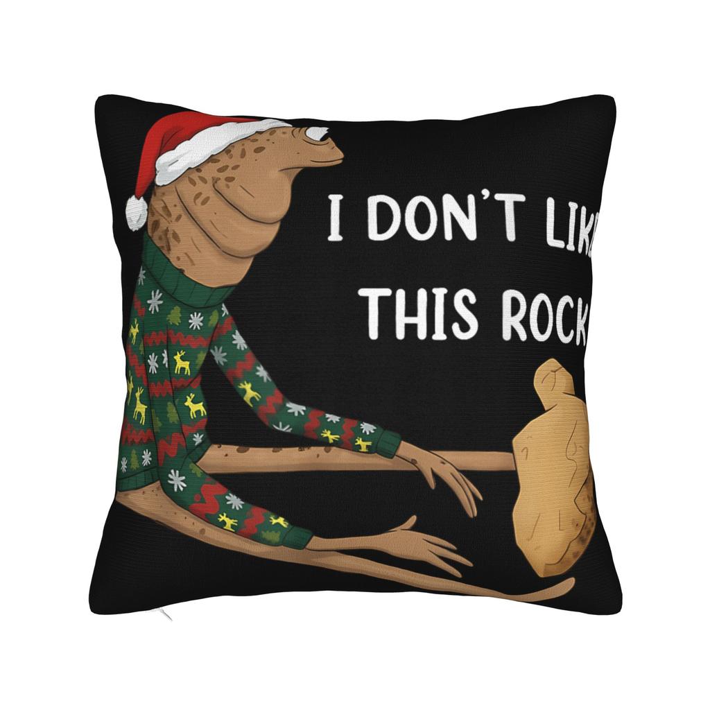 Marcus The Worm I Don't Like This Rock Pillow Cover  Novelty Pillow Case For Sofa Bedroom Home Decor Soft Cushion Cover Gift