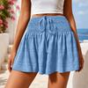 Lace Up Sports Shorts Skirt Loose Pajama Pants Fashionable Beach Short  Casual Wear
