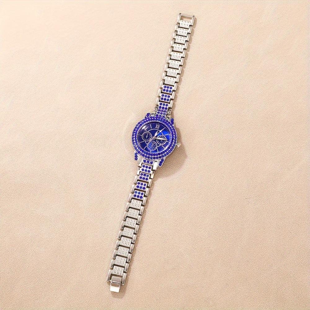 Full Diamond Luxury Bracelet Watch Set Ladies Time Quartz Watch Exquisite Five-piece Set