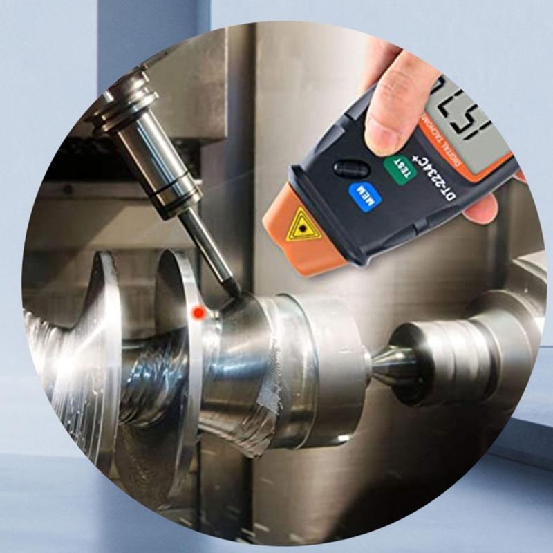 Easy To Use Digital Tachometer Digital Speed Meter Speedometer With No Contact Technology For Machinery