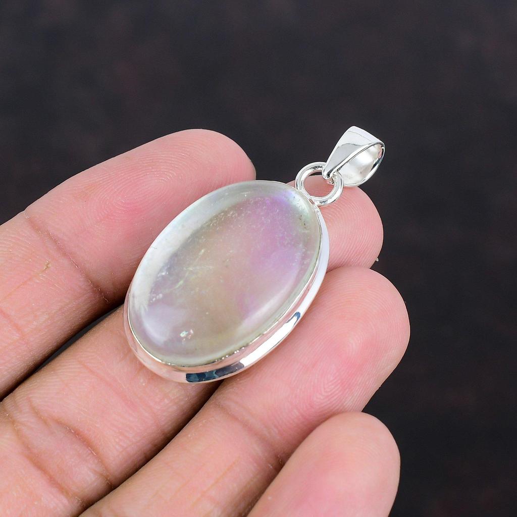 Rainbow Mystic Opal Pendant Handmade Jewelry Real Gemstone Pendant 925 Sterling Silver Pendant Antique Jewelry Stylish Pendant Gifts For Him