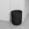 64 Gallon Plastic Ribbed Wastebasket Indoor Trash Can Durable Easy Clean Compact Design Home Office Bathroom