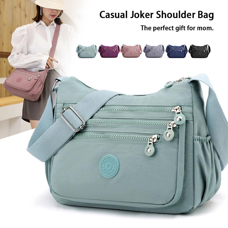 JuYouliang Nylon Durable Ladies Diagonal Bag New Large-capacity Simple Ladies Shoulder Bag Mother Bag Commuting Small Bag