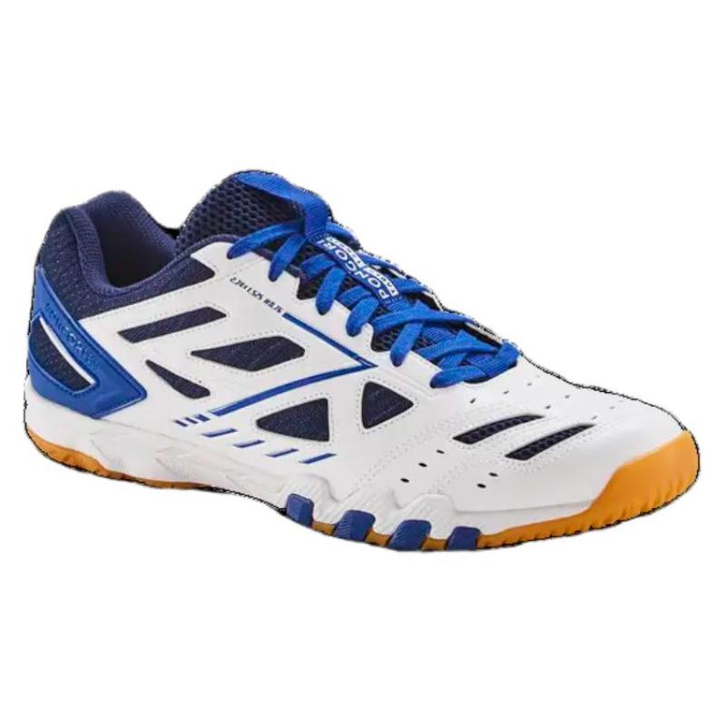 DECATHLON TTS 560 Shock-absorbing and wear-resistant low-top table tennis shoes unisex blue and white