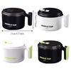 Stainless Steel Noodles Cup Heat Resistant Rice Soup Bowl Portable Fruit Salad Bowl  Household