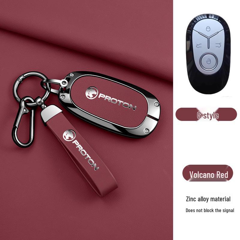 Proton e.MAS 5-Key Metal Case with Buckle: High-End Remote Control Protective Pouch and Chain for Men